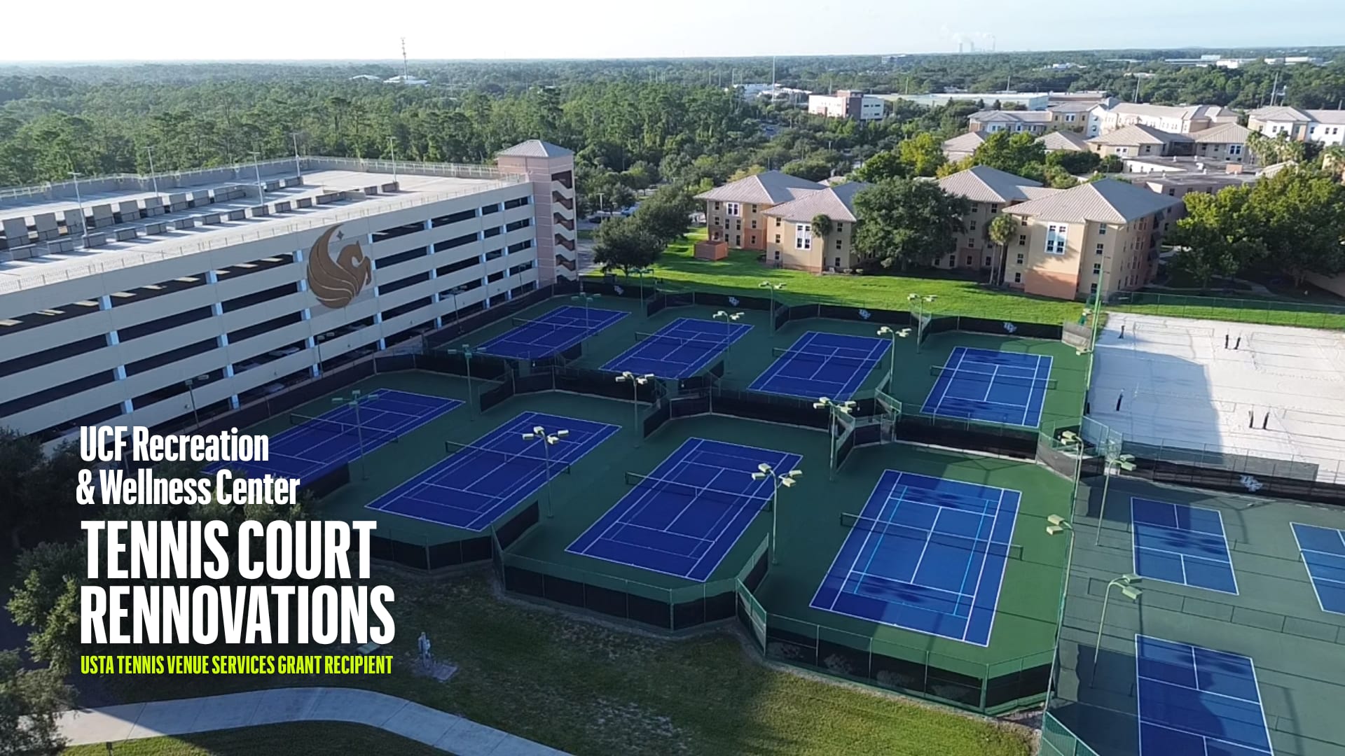$37,500 USTA TVS Grant Helps Fund Resurfacing of Eight Tennis Courts at UCF Recreation & Wellness Center